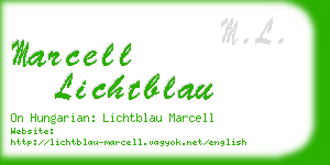 marcell lichtblau business card